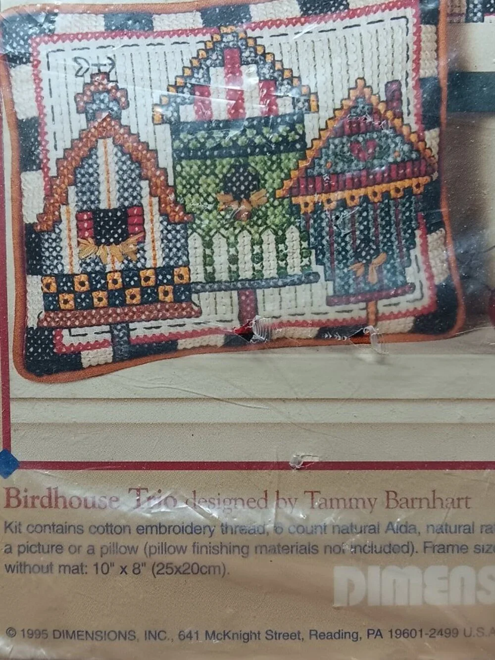 Dimensions 72231 Counted Cross Stitch Birdhouse Trio